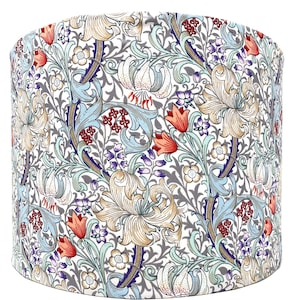 Morris lamp shade, Golden Lily, for standard lamps or ceiling lights