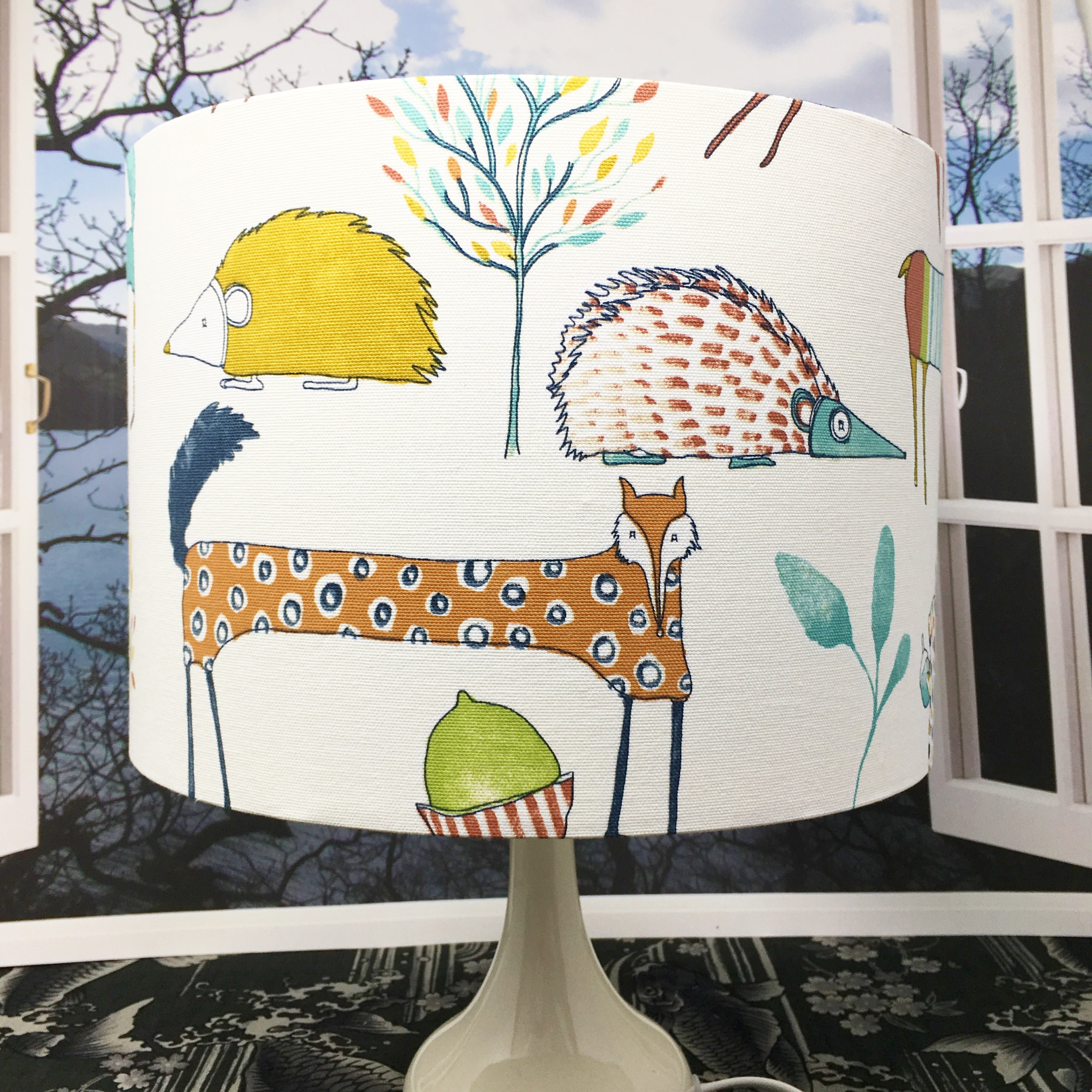 Animals lampshade woodland animal lamp shade 15cm 20cm 25cm Etsy