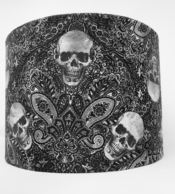 Skulls Lampshade Gothic Skeleton Black Lamp Shade Light Shade