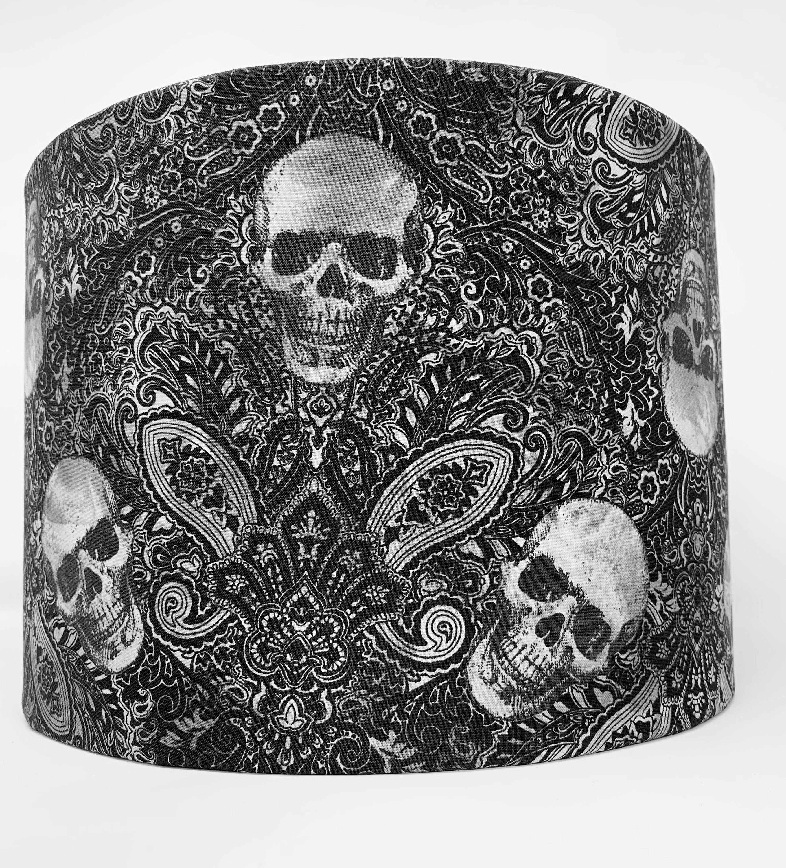 Skulls Lampshade Gothic Skeleton Black Lamp Shade Light Shade