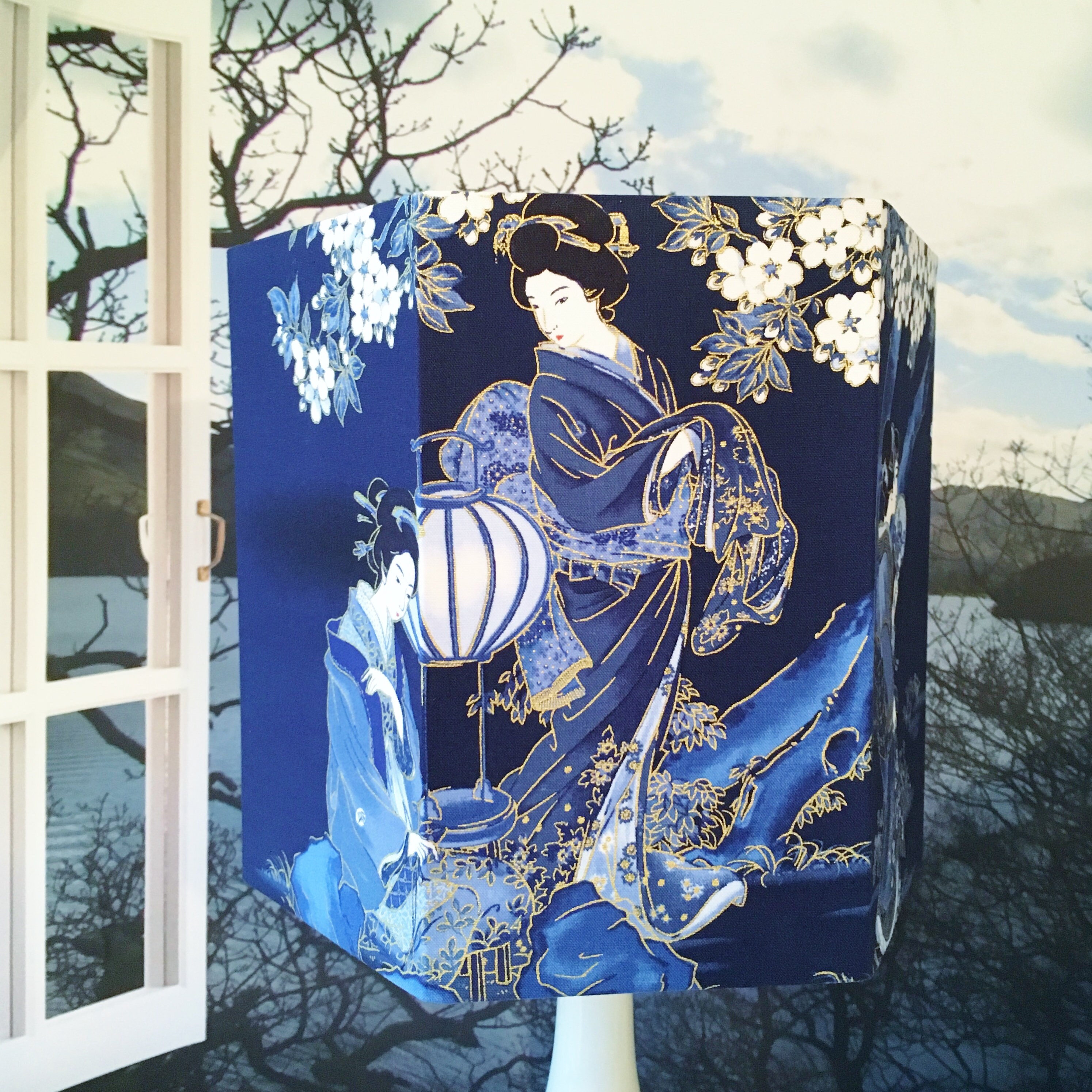 Oriental Lampshade Japanese Lamp Shade UK/EU Table Lamp Etsy UK