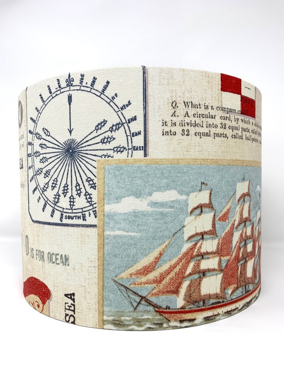Sailing Lampshade Boats Lamp Shade, What Are The Parts Of A Lampshade Called