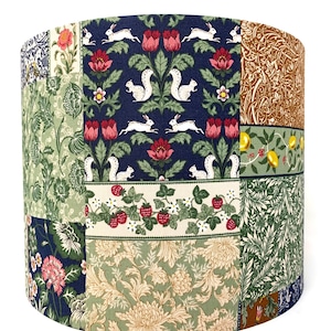 Art Nouveau lampshade, Morris style lamp shade light shade, for table or standard lamps or ceiling lights