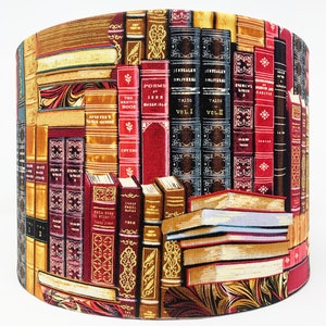 Books lampshade, library lamp shade, literature light shade, for table lamps or ceiling lights