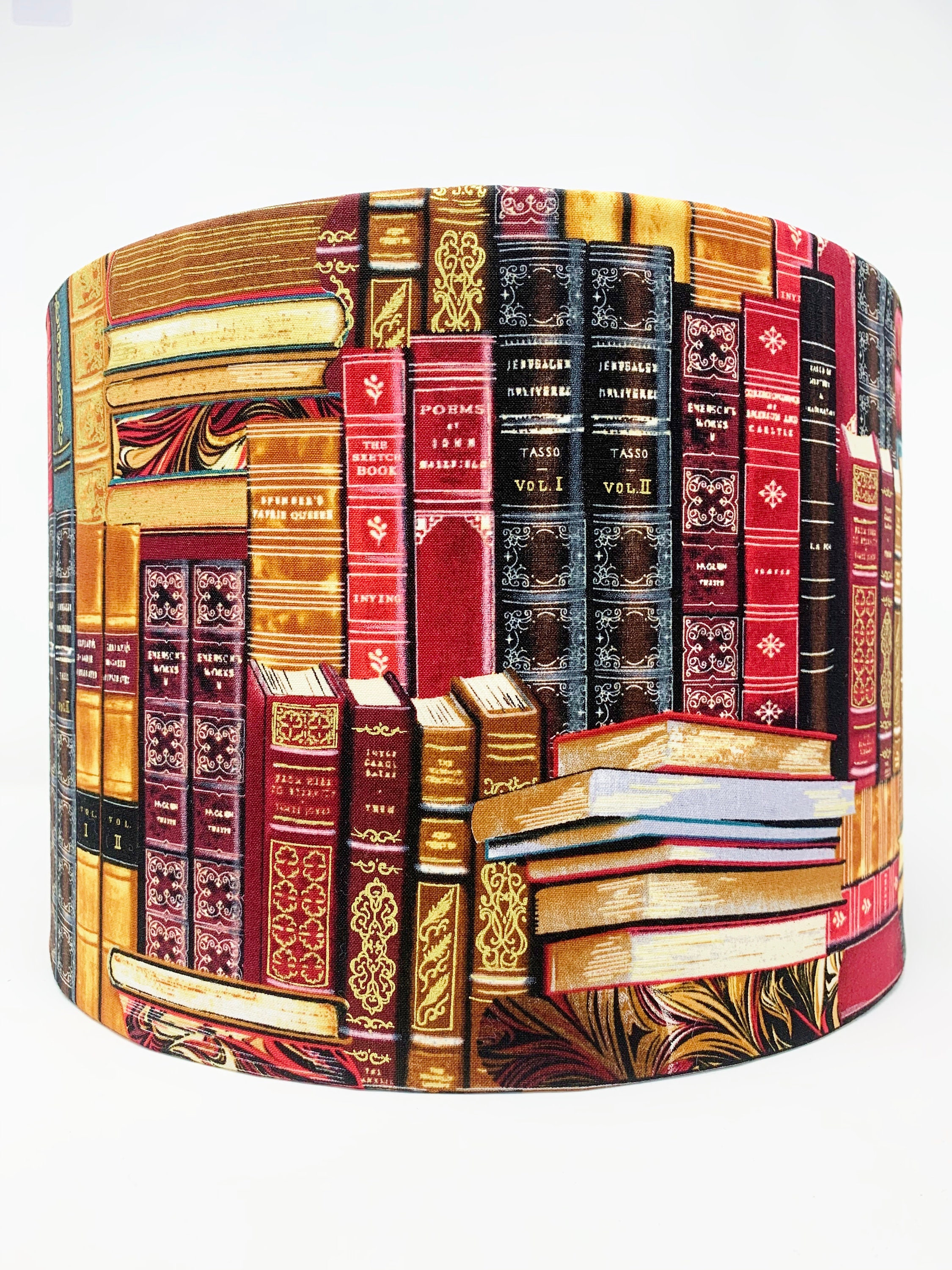 Books Lampshade, Library Lamp Shade, Literature Light Shade Books Lampshade, Library Lamp Shade, Literature Light Shade