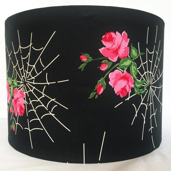 Webs Roses Lampshade Gothic Retro Lamp Shade Spiders And New Zealand Webs Roses Lampshade Gothic Retro, Spider Web Lamp Shade