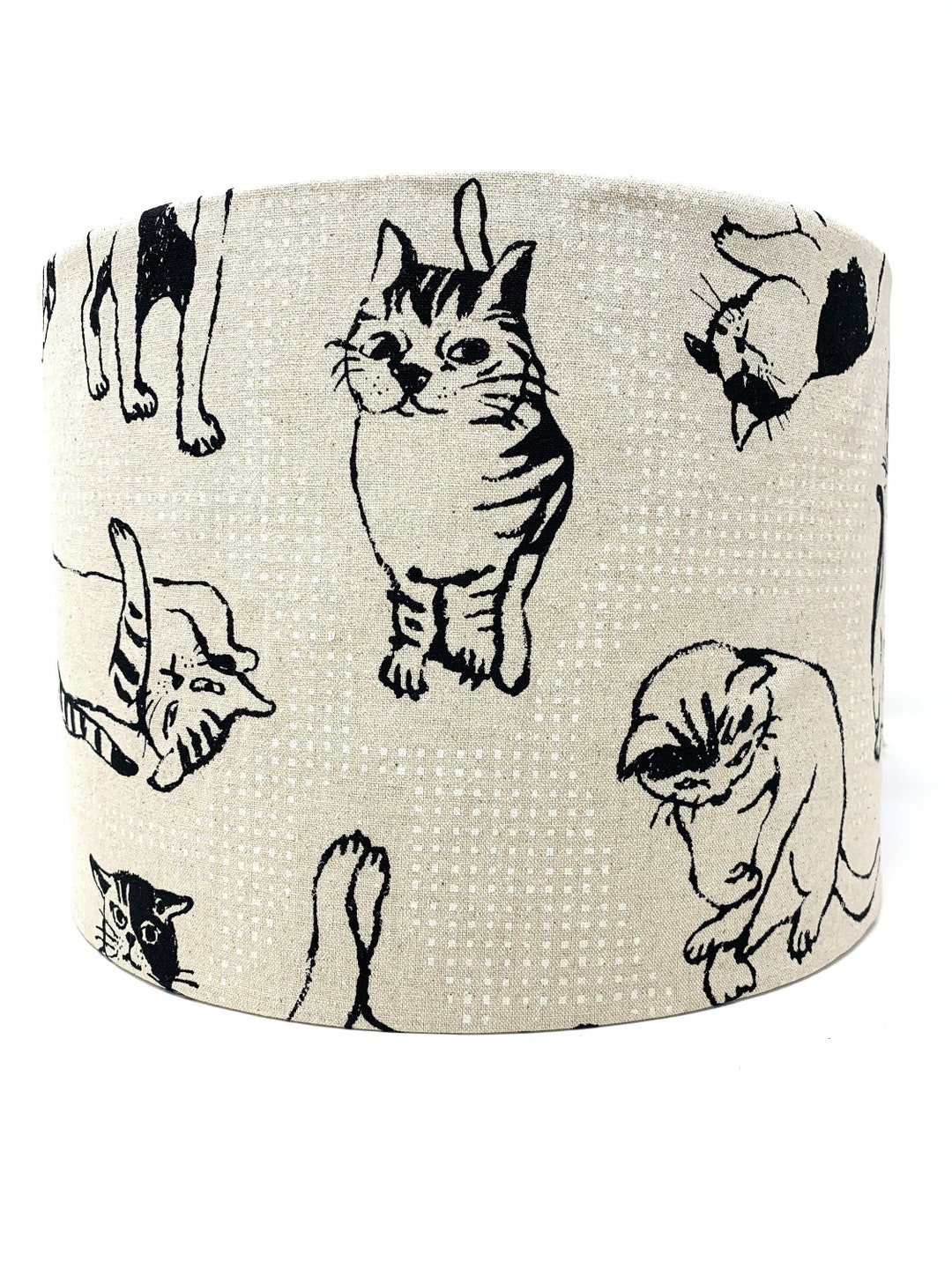 Cats Lampshade, Black Cat Lamp Shade, Light Shade, for Table or