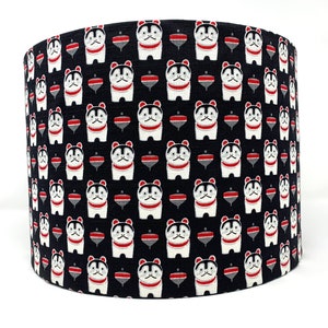 Foo Fu Dog or Lion lampshade, Japanese lamp shade, Oriental Chinese shade, for table or standard lamps or ceiling lights