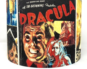 Horror movies posters lampshade, gothic light, gothic gift, for table or standard lamps or ceiling lights