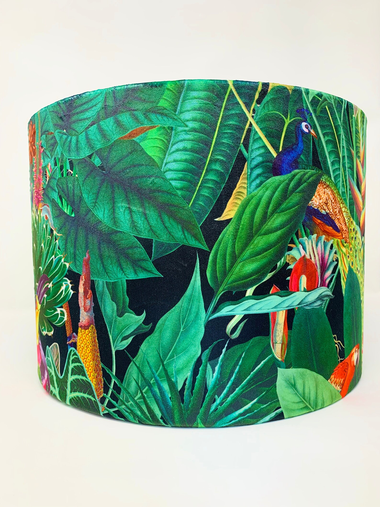 Peacock Lampshade Jungle Tropical Birds Lamp Shade Light Etsy UK
