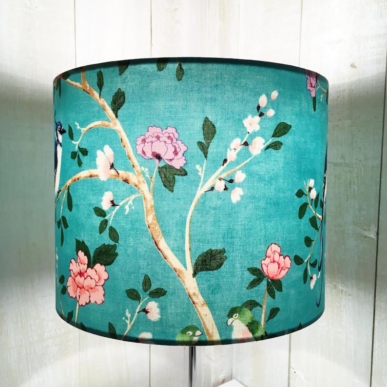 Bird lampshade Chinoise lamp shade oriental Chinese style Etsy
