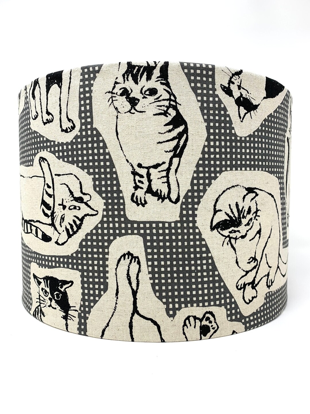 Cats Lampshade, Black Cat Lamp Shade, Light Shade, for Table or
