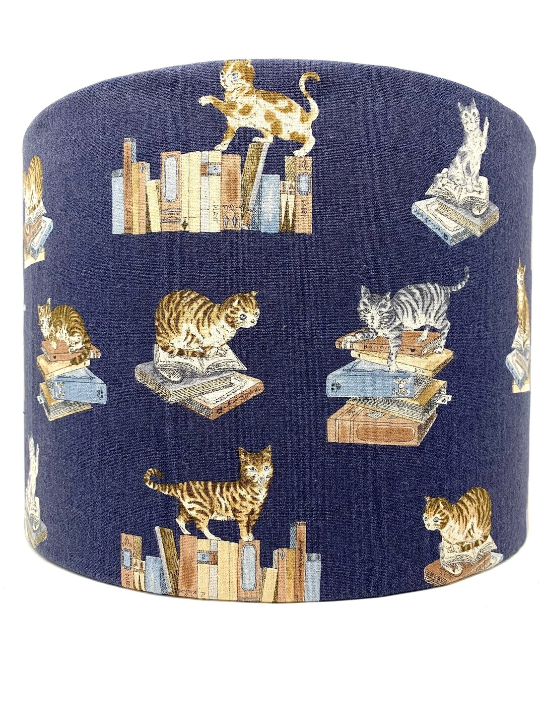 Cat Lamp Shade Library Cats Lampshade Light Shade for Standard Etsy