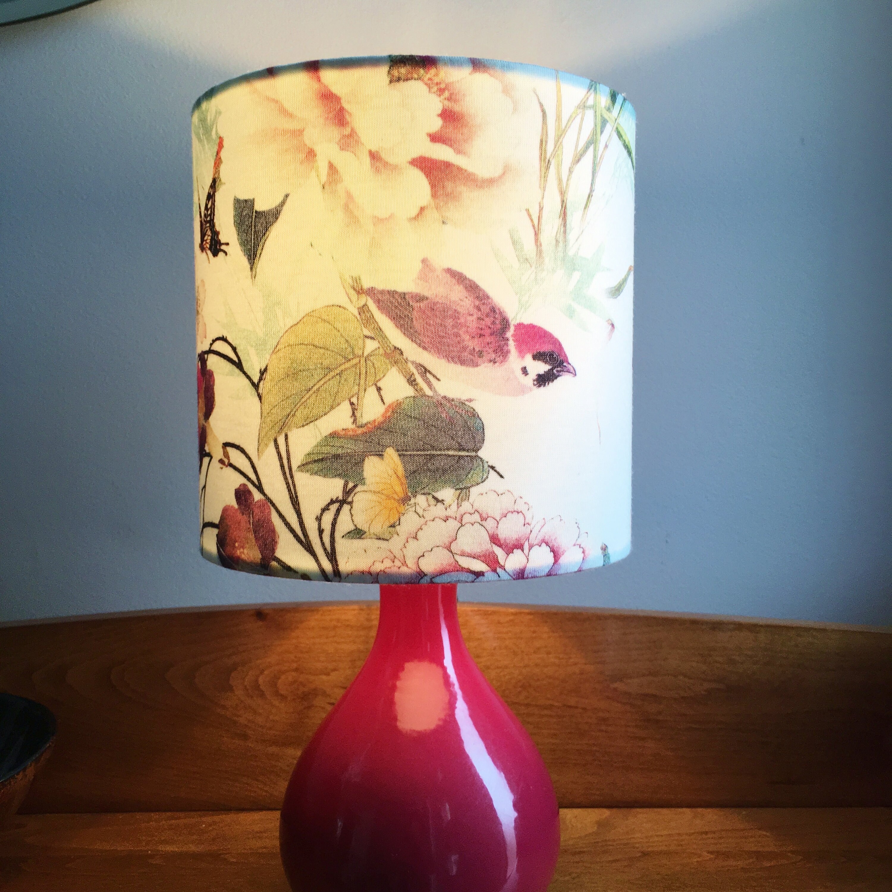 Bird lampshade sparrow floral lamp shade 15cm 20cm 25cm Etsy