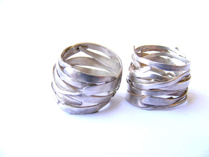 artisan ring unique ring engagement ring silver ring tribal ring band ring statment ring rings LAYERS RING!! silver ring