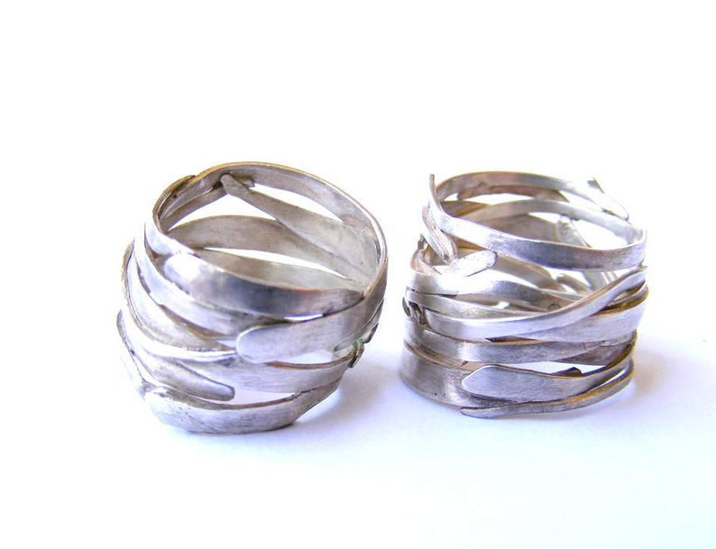 artisan ring unique ring engagement ring silver ring tribal ring band ring statment ring rings LAYERS RING!! silver ring