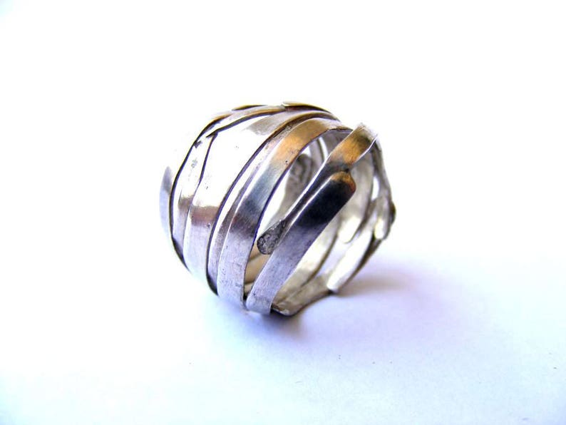 artisan ring unique ring engagement ring silver ring tribal ring band ring statment ring rings LAYERS RING!! silver ring