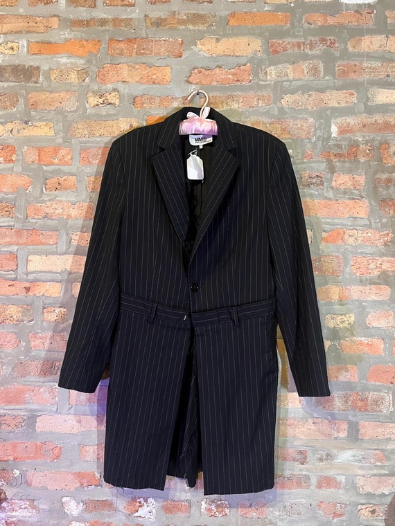Maison Margiela, Vintage Maison Martin Margiela pinstriped long blazer — women’s size 40 EU