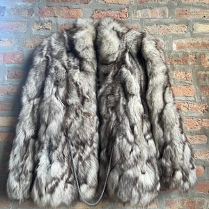 洋服通販 - 新作アイテムを Saga 80s VTG Fox Etsy - Jacket Fur Label Silver ジャケット・アウター