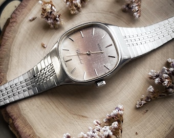 Rado Chambord vintage dameshorloge — zilverkleur, geborsteld roestvrij staal, handopwind
