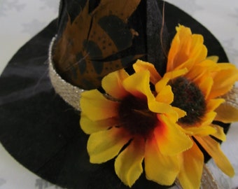 Miniature Witch Hat-Sunflowers Witch Hat-Witch Decoration