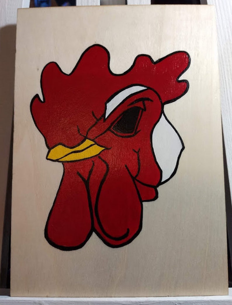 Hotline Miami Richard Mask on Wooden Plaque Original Acrylic Etsy