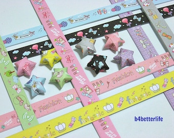 500 strips of DIY Origami Lucky Stars Paper Folding Kit. 26cm x 1.2cm. #C122. (XT Paper Series).