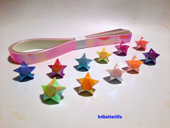 140 Strips of Origami Paper Stars Kit for Big Lucky Stars. 50cm X