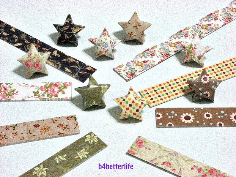 500 Strips of DIY Origami Lucky Stars Paper Folding Kit. 26cm Etsy