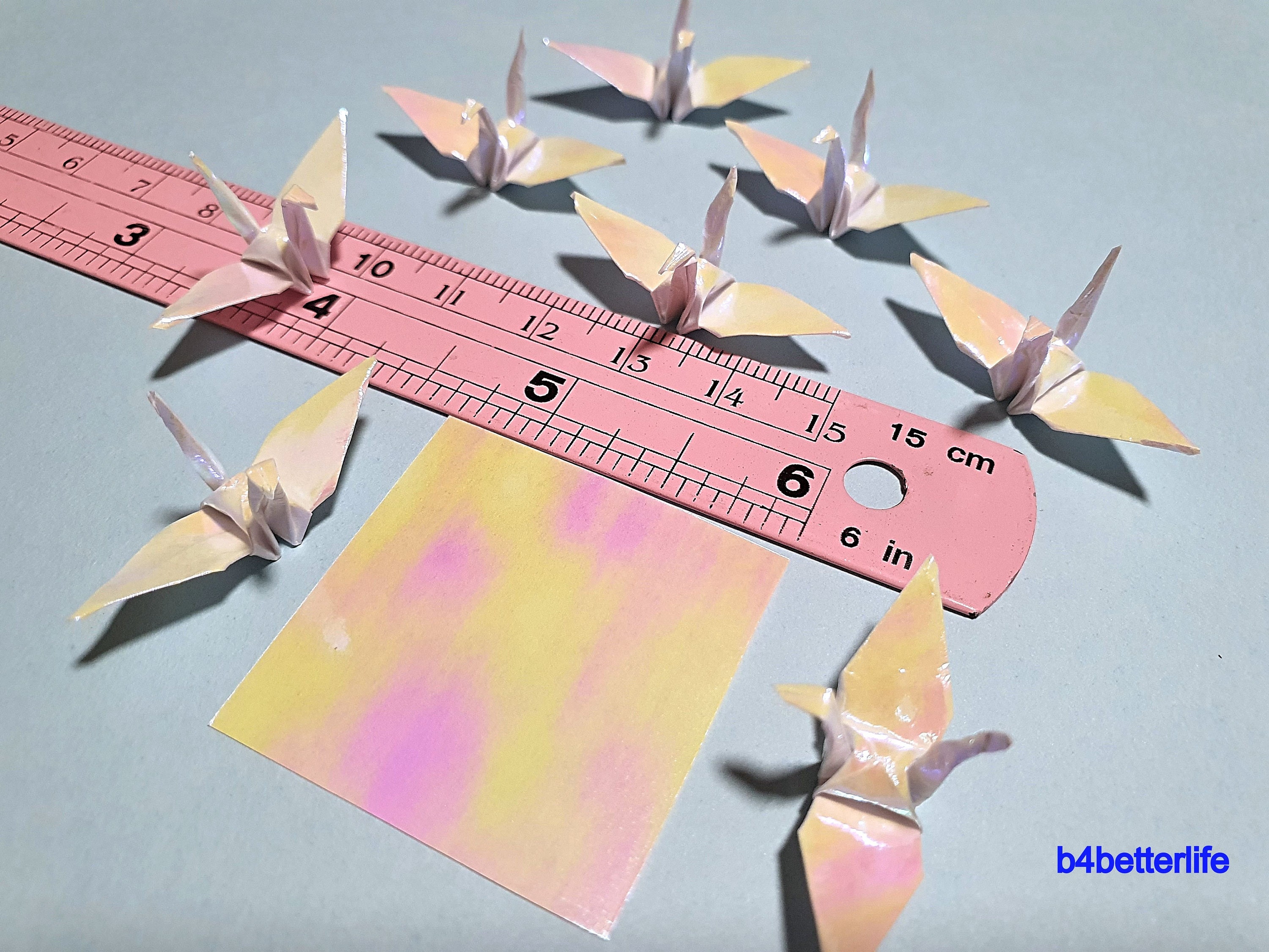 100 Grandes Grues En Papier Origami Blanches - Fait Main, Papier Carré 5,5 Pouces, Neuf