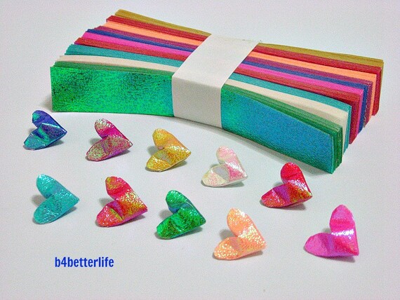 250 Strips Of Mini Size 3d Origami Hearts Love Diy Paper Folding Kit Tx Paper Series Hpk 3