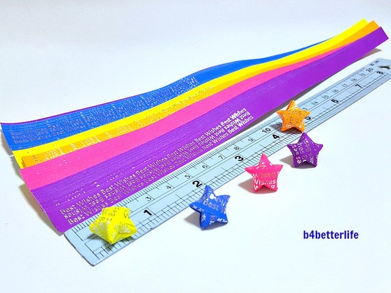 Luminous Origami Star Paper Strips, Star Paper Strips, Origami