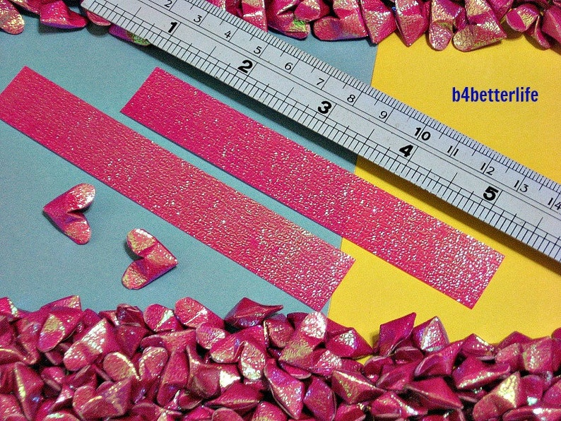 TX paper series . 999pcs Mini Size Maroon Color 3D Origami Hearts LOVE.