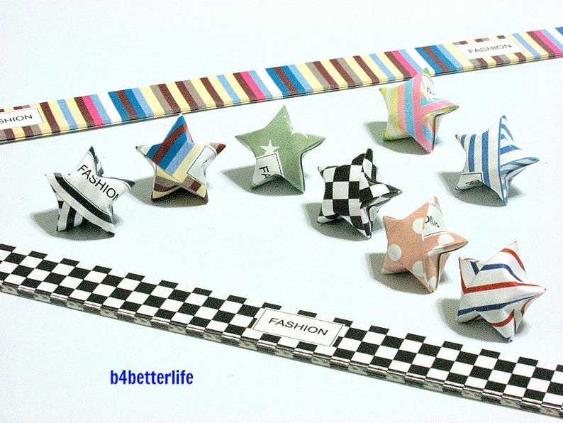 430 strips of DIY Origami Lucky Stars Paper Folding Kit. 26cm x 1.2cm. C136. XT Paper Series. image 3