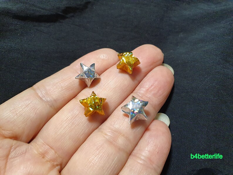 4D Glittering paper series 500pcs Gold /& Silver Color Tiny Size Origami Paper Stars Hand-folded From 16.5 x 0.8cm Paper Strips. #FOS-53.