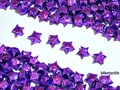 500pcs Purple Color Medium Size Origami Lucky Stars Hand-folded from 24.5 x 1.2cm Paper Strips. (4D Glittering paper series). #FOS-5.