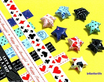 500 strips of DIY Origami Lucky Stars Paper Folding Kit. 26cm x 1.2cm. #C156. (XT Paper Series).