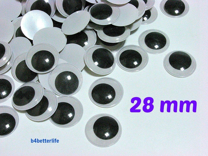 Lot of 150pcs 28mm Plastic Eyes Googly Eyes for Craft. Etsy