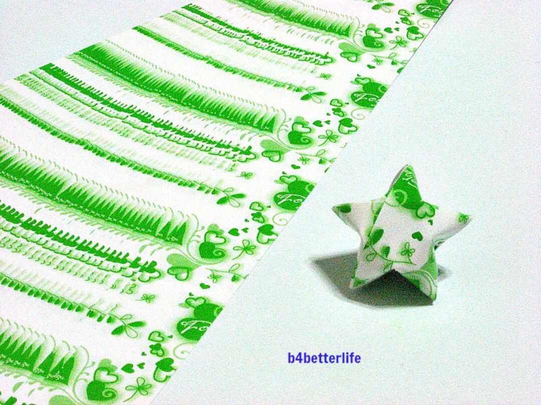 400 Strips of White Color DIY Origami Lucky Stars Medium Size
