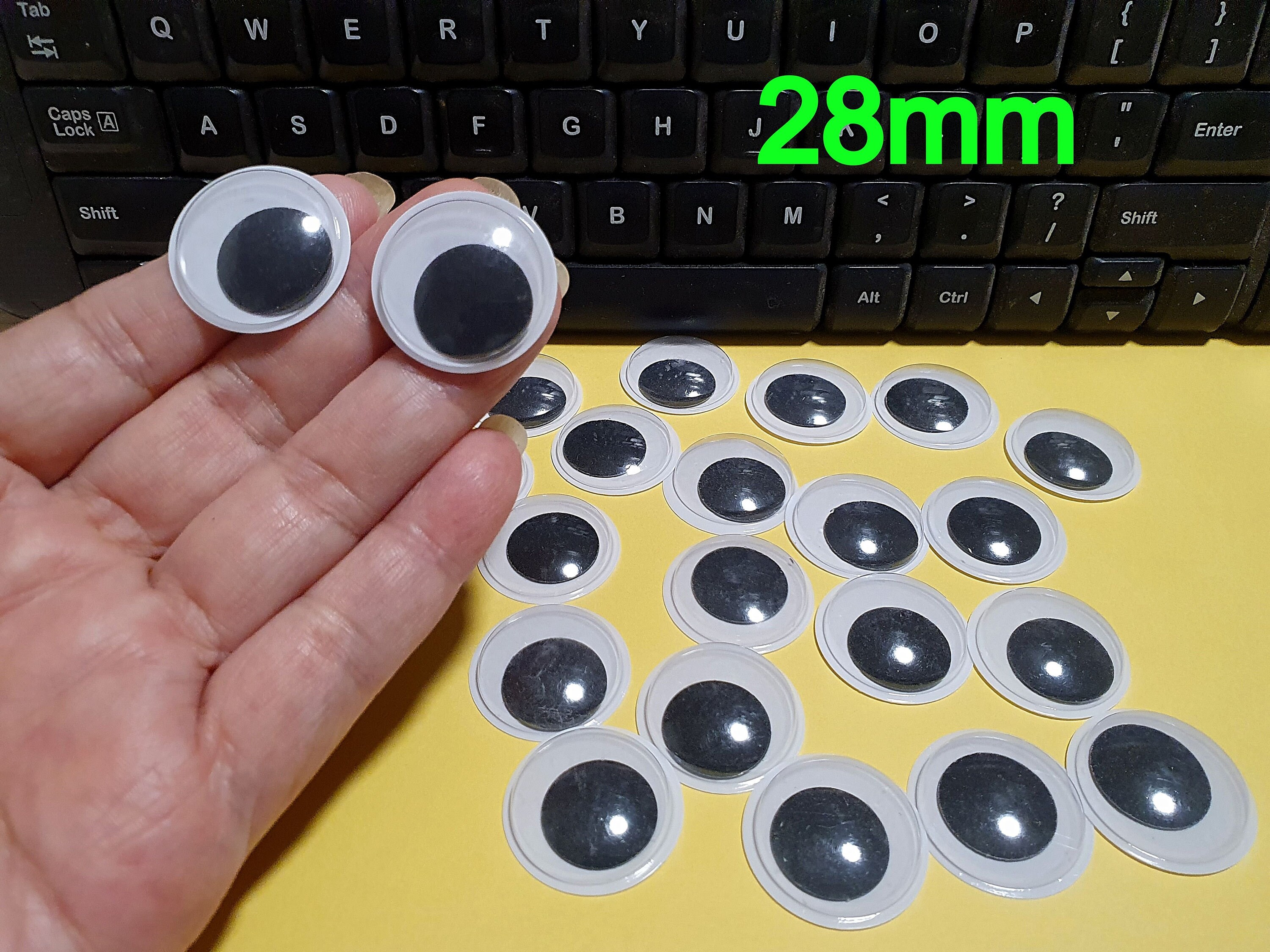 Lot of 150pcs 28mm Plastic Eyes Googly Eyes for Craft. Etsy