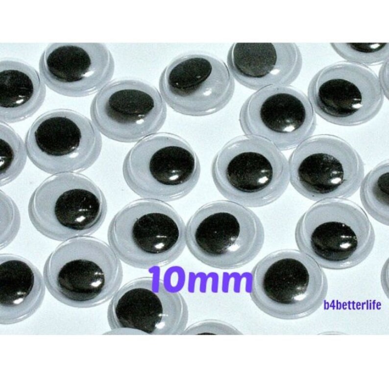 500pcs 10mm Plastic Eyes Googly Eyes for Craft. Etsy