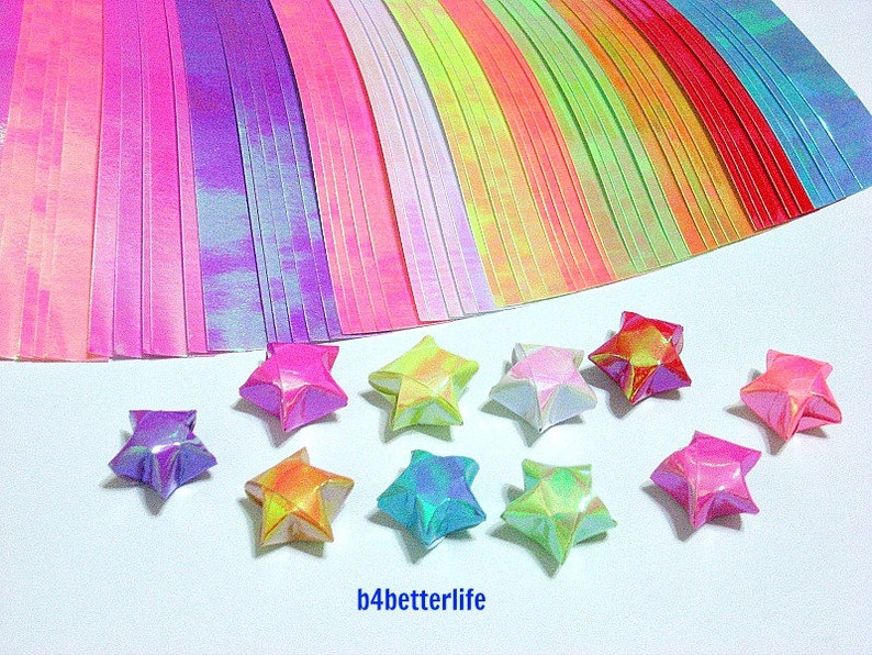 Pack of 400 Strips Mini Size Lucky Stars Origami Paper Kits in Etsy