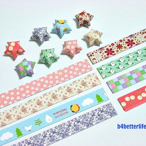 440 strips of DIY Origami Lucky Stars Paper Folding Kit. 26cm x 1.2cm. #C132. (XT Paper Series).