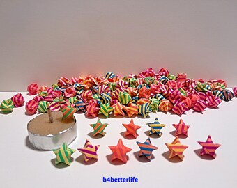 GSHLLO Lot de 540 feuilles de papier en forme d'étoiles porte-bonheur pour origami - Double face - Fait à la main - Origami créatif - Bleu GSHLLO Lot de 540 feuilles de papier en forme d'étoiles porte-bonheur pour origami - Double face - Fait à la main - Origami créatif - Bleu