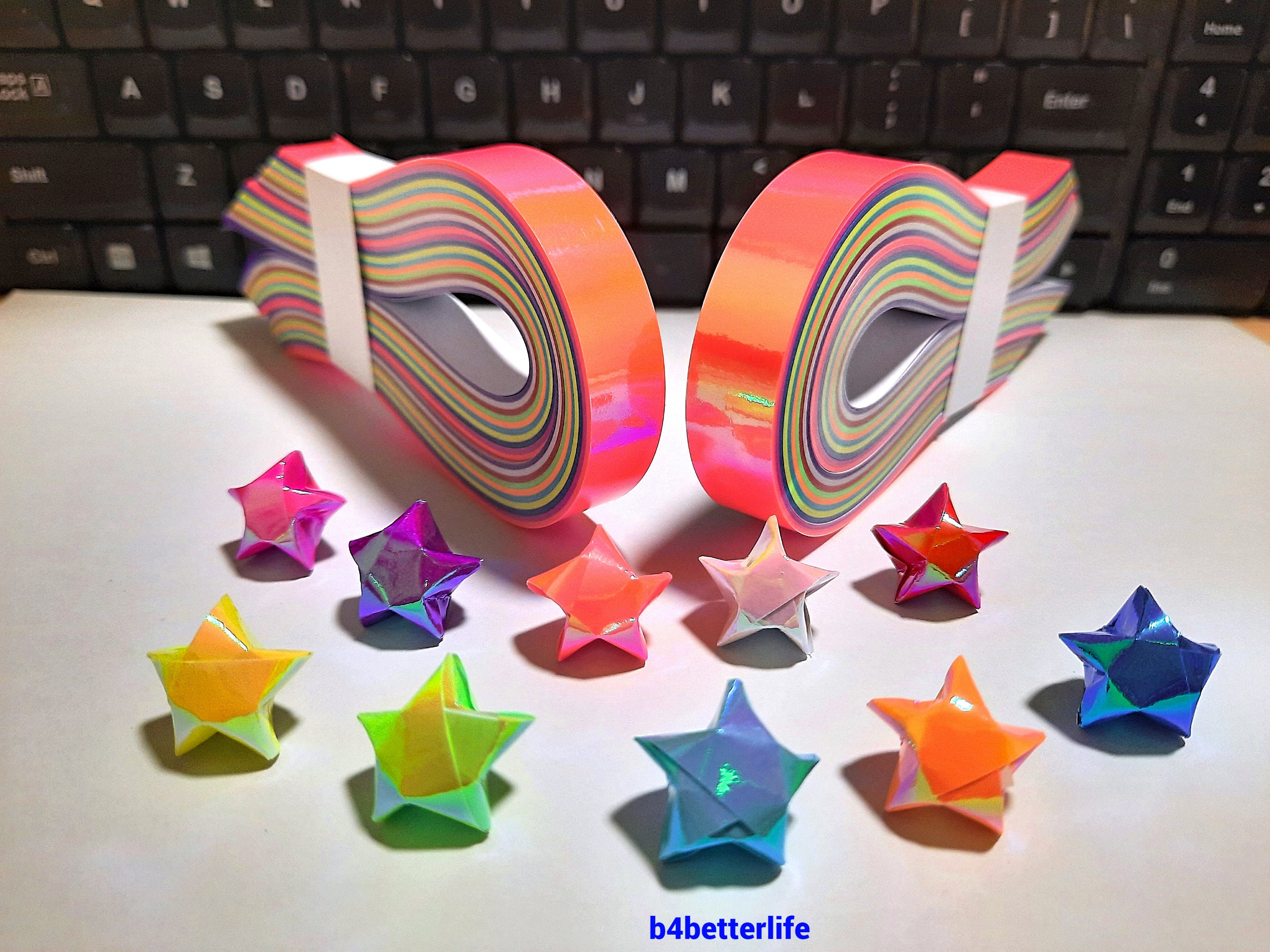 ⚫️ DIETERS HOLZSPIELZEUG DIY Lucky Stars set - Paper ornaments Starter Kit