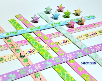 400 strips of DIY Origami Lucky Stars Paper Folding Kit. 26cm x 1.2cm. #P0803. (XT Paper Series).