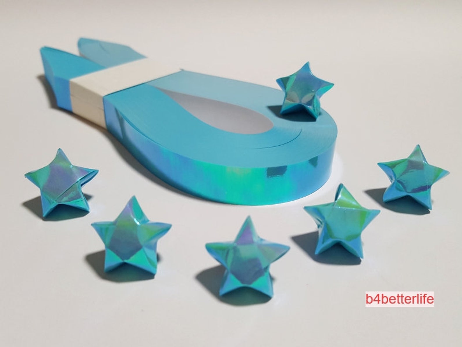 400 Strips of Light Blue Color DIY Origami Lucky Stars Medium | Etsy