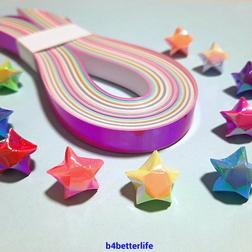 400 Strips of DIY Origami Lucky Stars Paper Folding Kit. 26cm Etsy