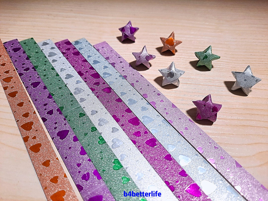 224 Strips DIY Origami Star Paper for Folding Medium Size Lucky