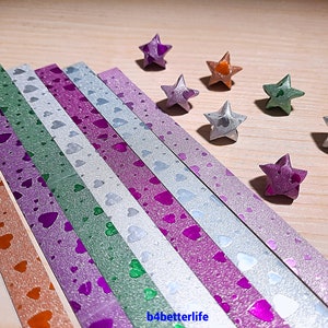 224 strips DIY Origami Star Paper For Folding Medium Size Lucky Stars. 24.5x1.2cm. (HL paper series). #HL71F.